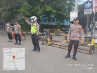 Polsek Metro Tamansari Gelar Ploting Sore, Antisipasi Macet dan Kejahatan Jalanan